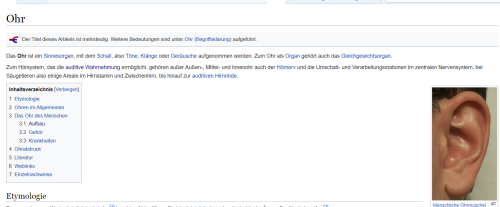 Ohr.png – Vernetzunsspiel – Quelle: https://de.wikipedia.org/wiki/Ohr 